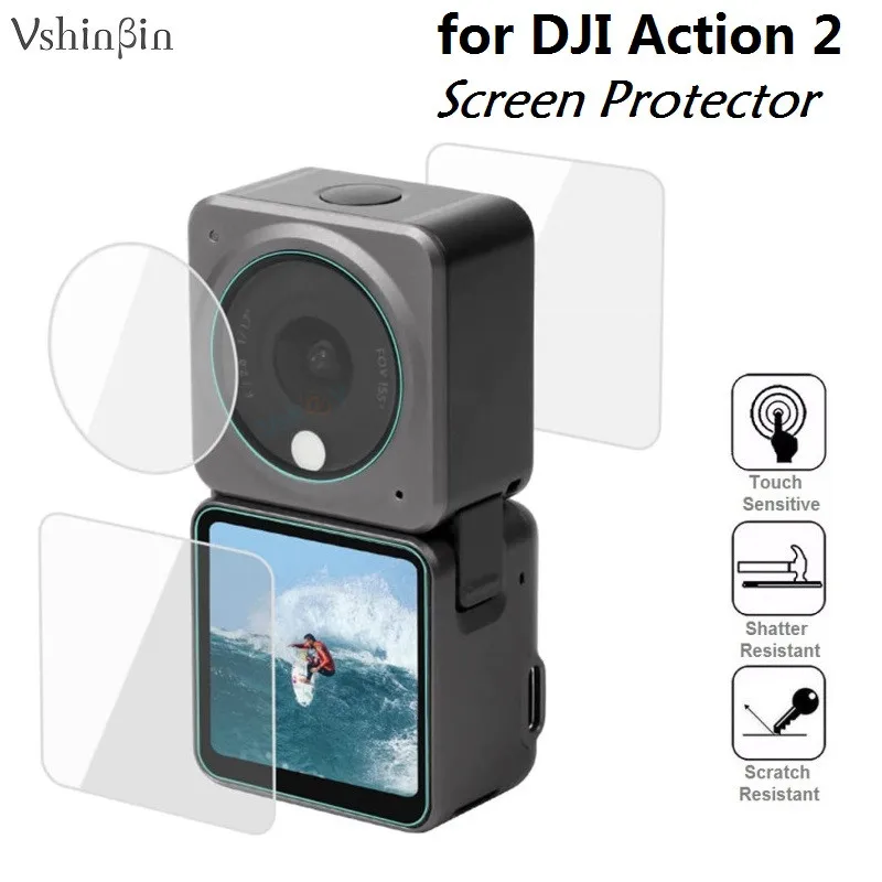 

30PCS Screen Protector for DJI Osmo Action 2 LCD Display Tempered Glass Camera Lens Scratch-Proof Protective Film