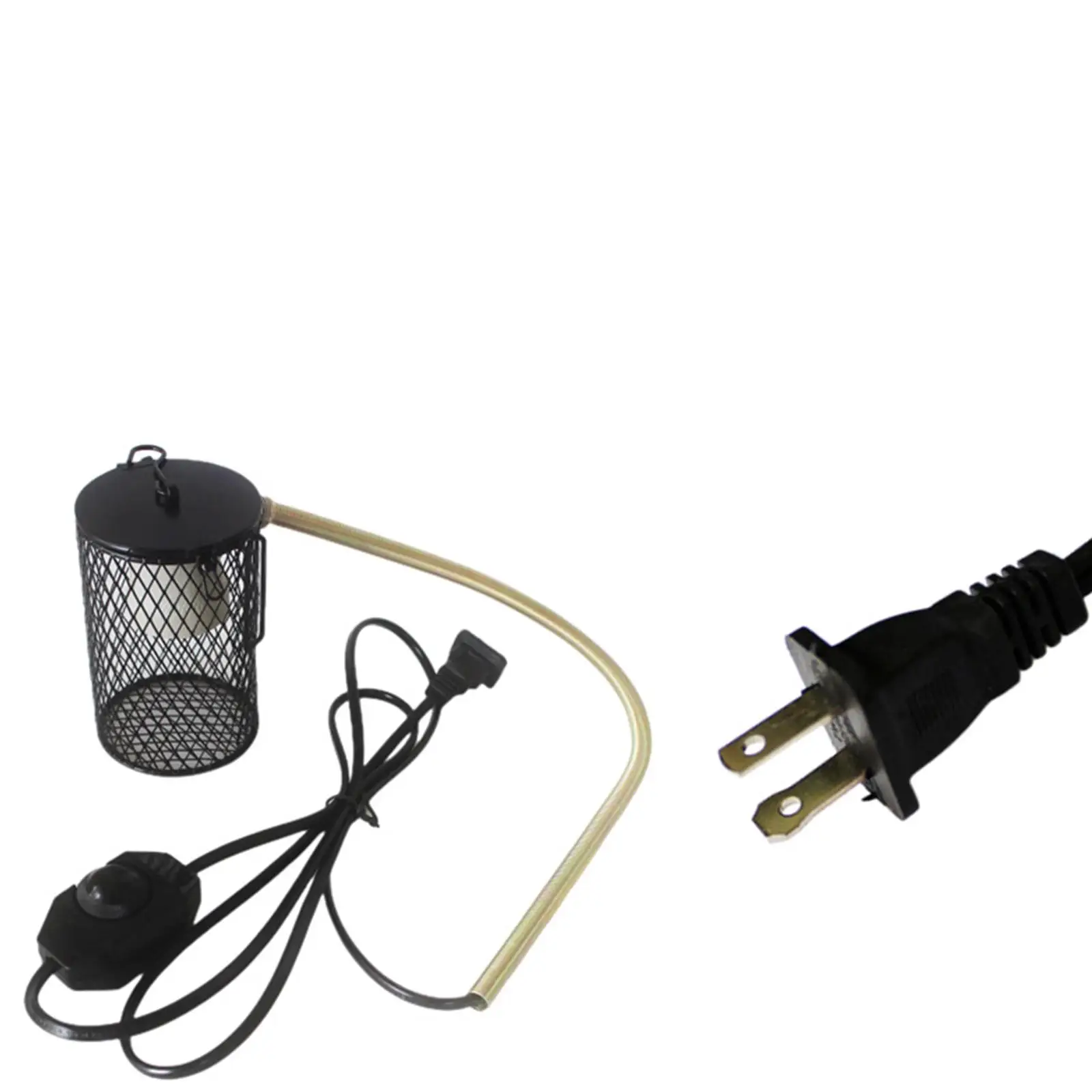 Reptile Heat Lamp Guard, Heater Light Cover Winter Supplies Heating Light Mesh Cage for Snake,