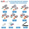 JRready ST6308 DT Connector Kit in 2,3,4,6,8,12 Pin with Solid Terminals，NEW-DT2 Crimper Equivalent to Deutsch HDT-48-00Crimper 2