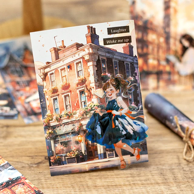 Mr. Paper, Anime Style Castle Beach Material Paper, Scrapbook Notebook Diary Photo Frame Decorative Card Paper, 50 Sheets/book 5