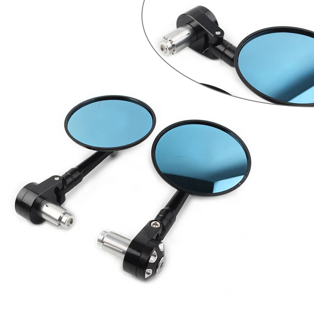 

22MM 25MM Universal Motorcycle Handle Bar End Rearview Mirrors 1Pair