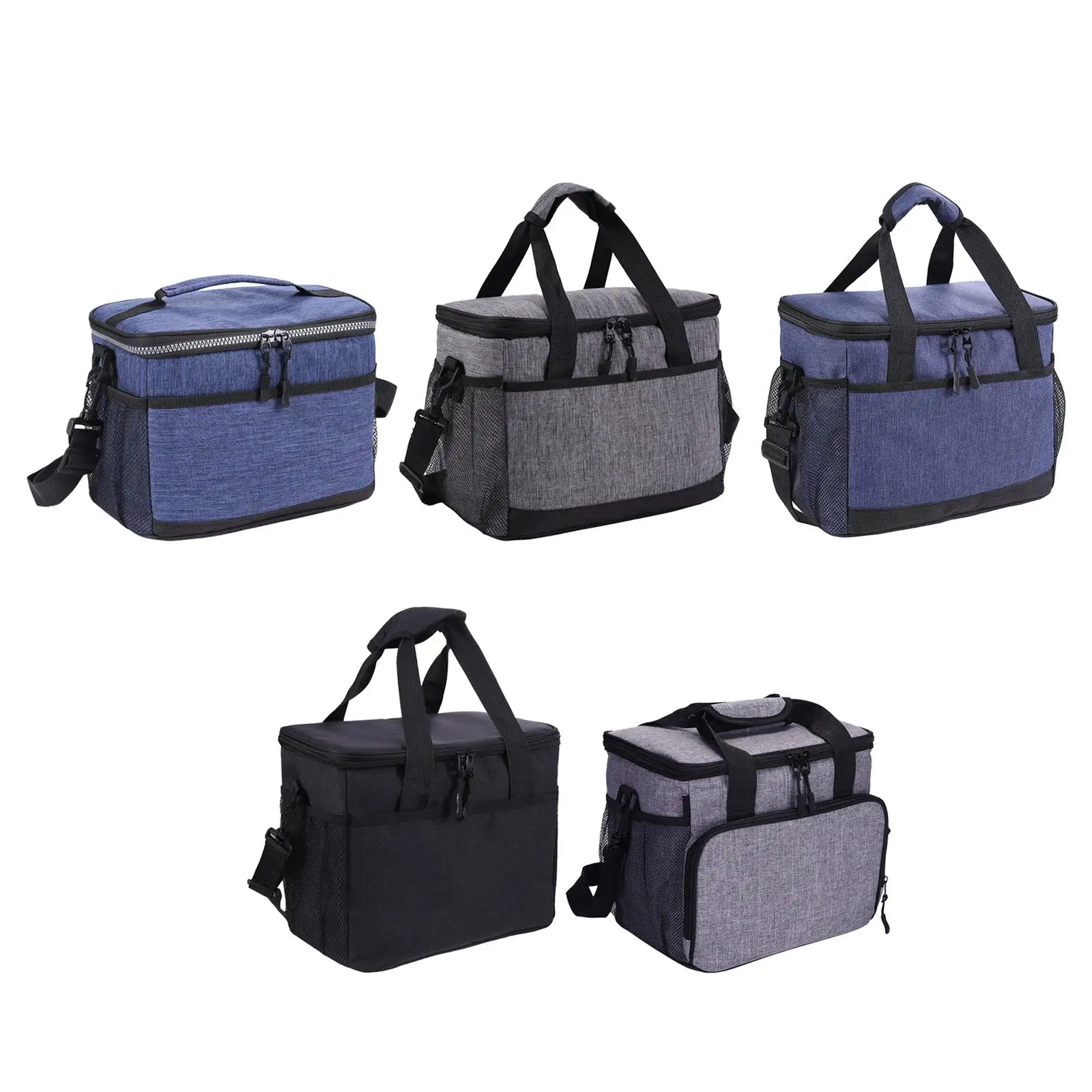 Cooler Bag Food Container Zipper Lunch Box for Park Day Trips Camping Picnic