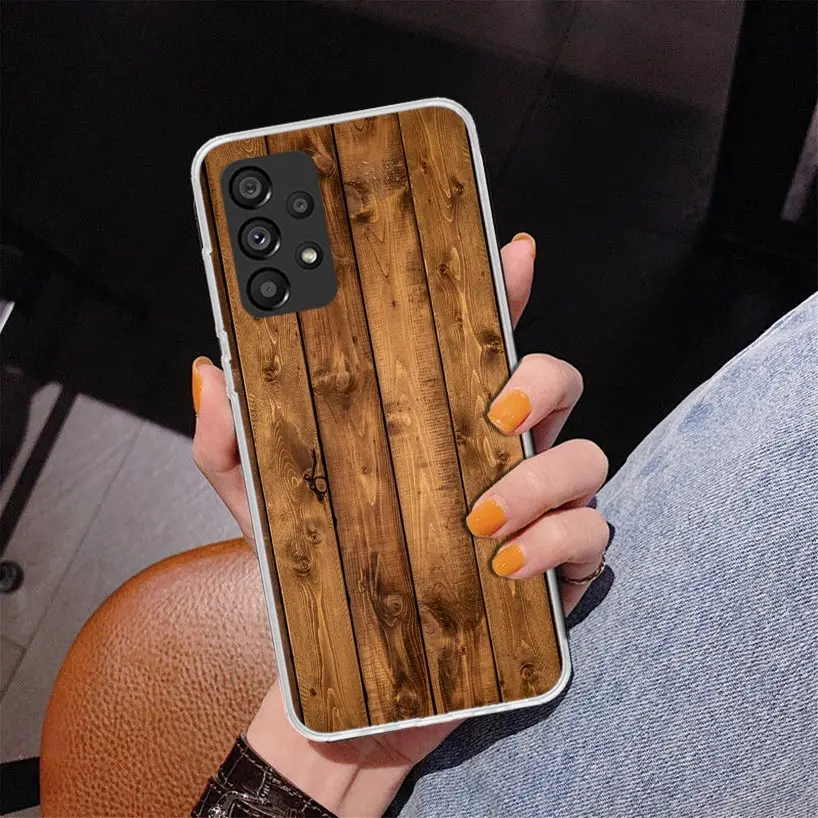 Wooden Pattern Phone Case - Stylish Natural Design
