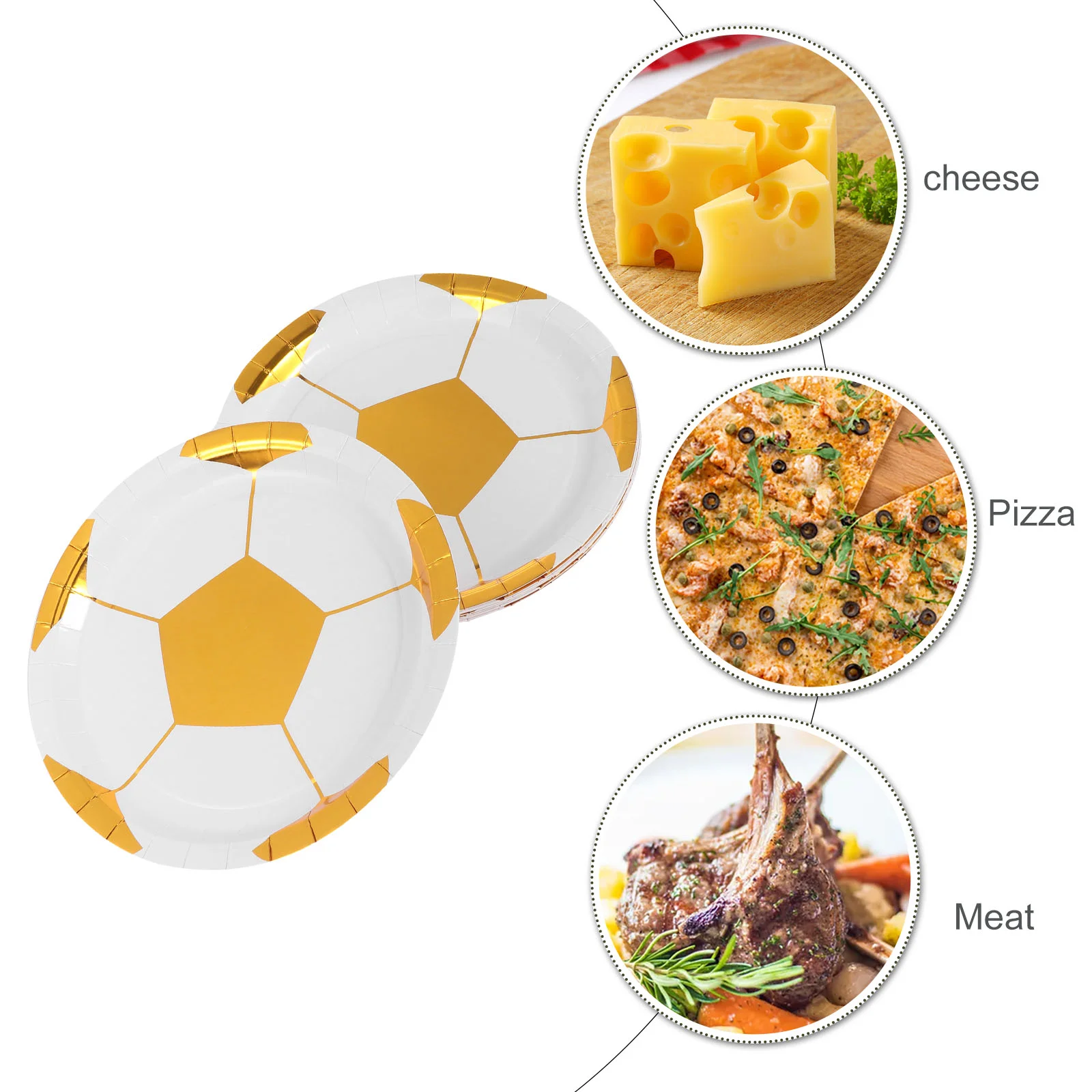 16 Pcs Decorate Disposable Plate Banquet Basting Spoon Serve Paper Party Tableware