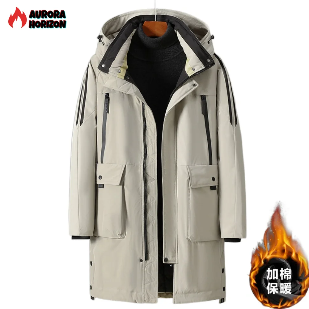 ZOZOWANG New Plus Size 10XL Windproof Winter Jackets Men Waterproof Hoodied Parka Men's Warm Winter Cotton Coat Men Thicken