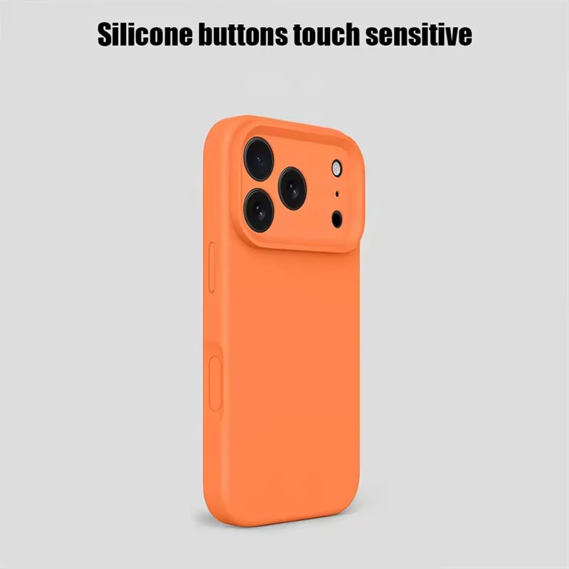 New Original Liquid Silicone Case For iPhone 17 16 15 14 13 12 11 Pro Max Plus Air 16E Camera Protection Shockproof Soft Cover 4
