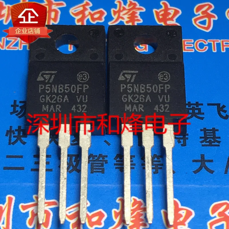 

5PCS-10PCS P5NB50FP STP5NB50FP TO-220F New And Original On Stock