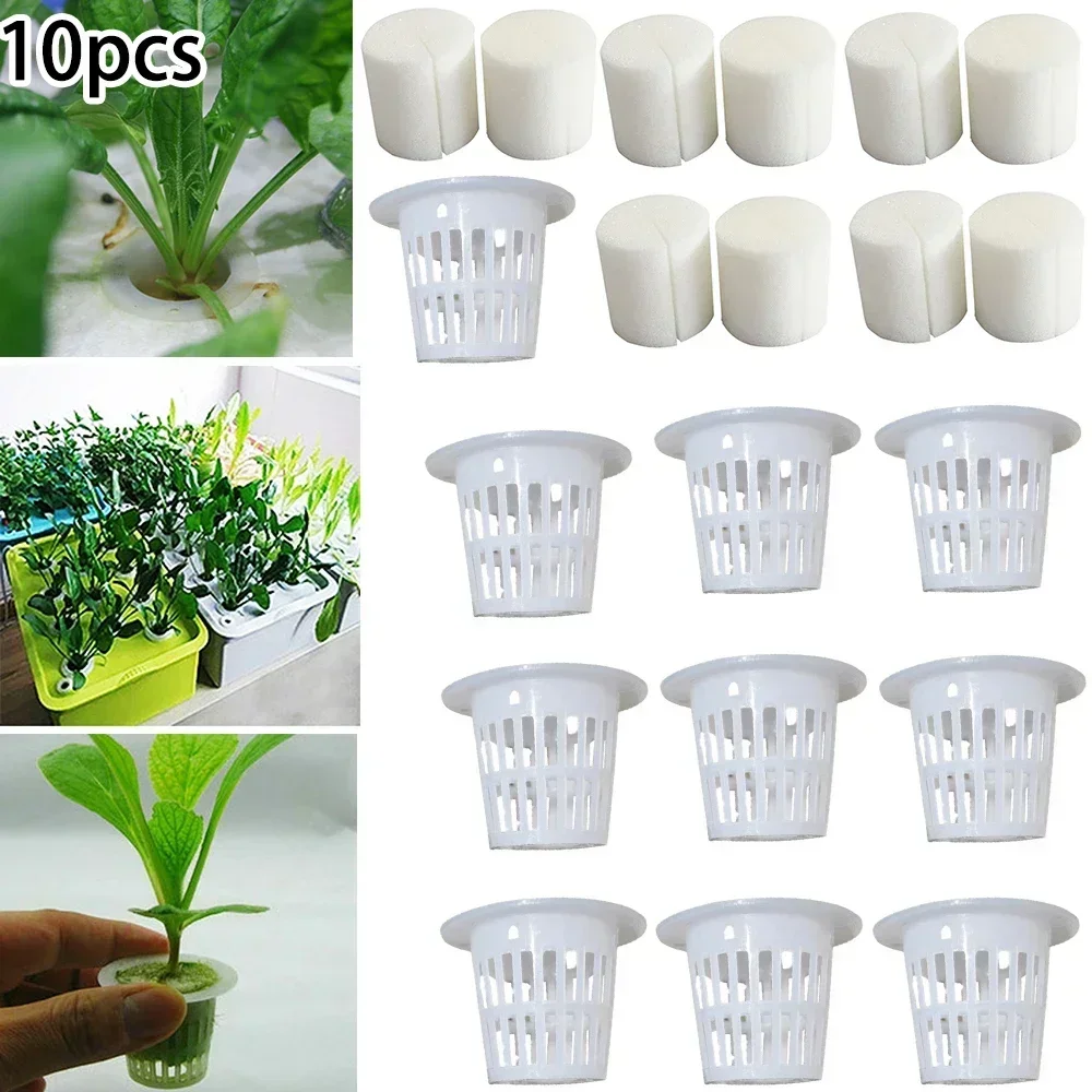 PE 32*30mm Mesh Pot Sponge Net Cup Basket Hydroponic Aeroponic Plant Grow Sponge Soilless Cultivation hydroponic gardening kit hydroponic planting tools hydroponic planting basket hydroponic root sponges 20pcs