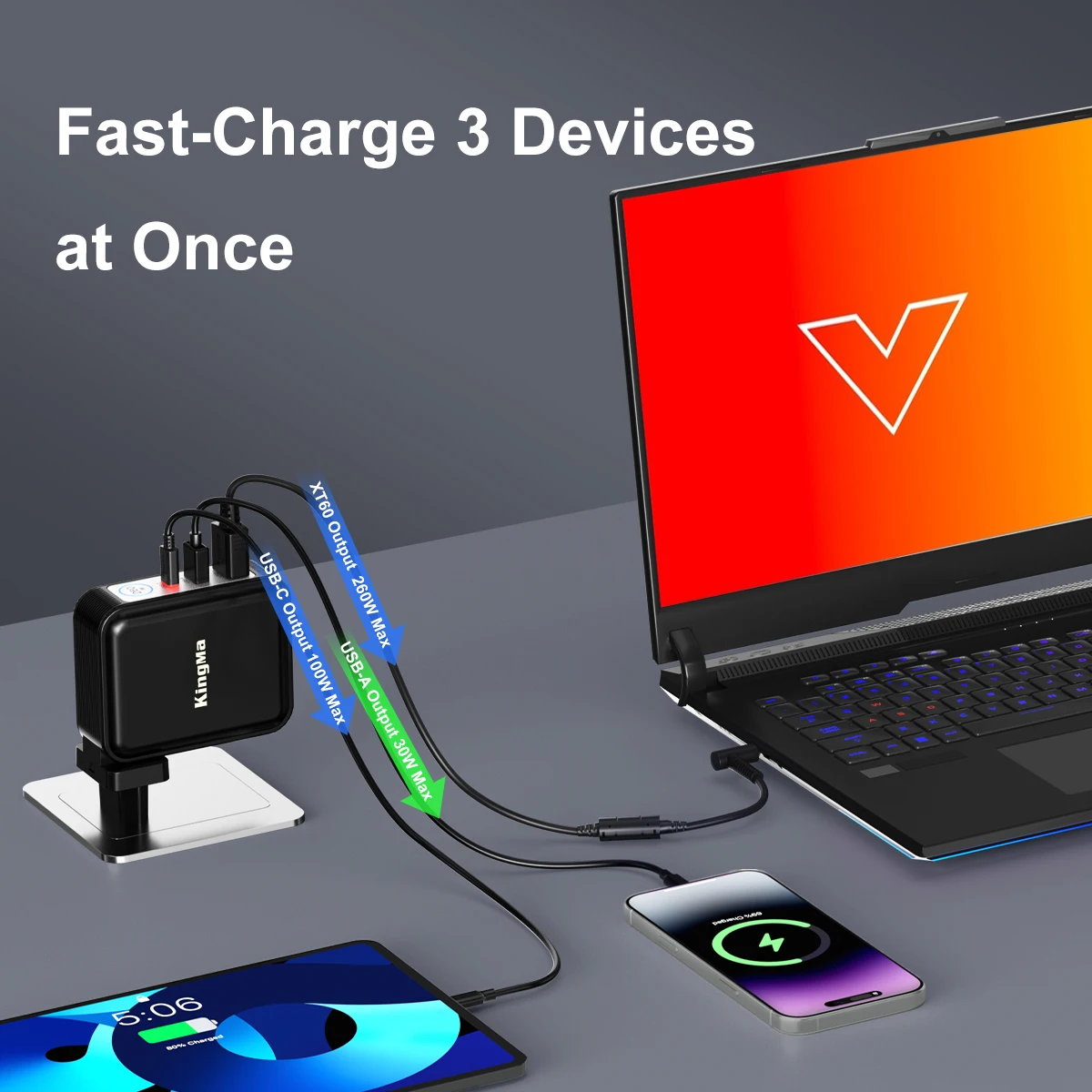 HP 오멘 17 16 15 빅투스 16 15 게이밍 노트북 어댑터 ZBook 퓨리 16 G9 G10 G11 트랜센드 전원 공급 장치 블루 팁용 260W 충전기