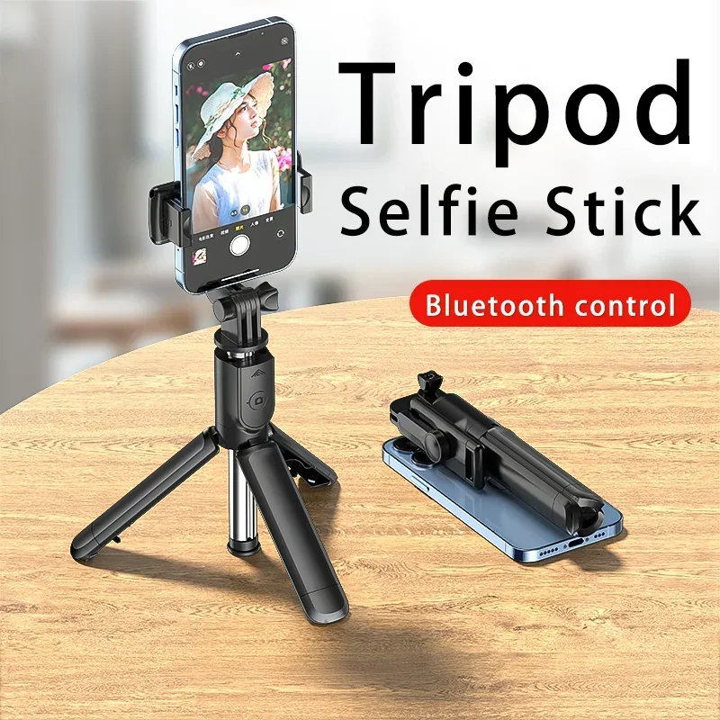 VIKEFON Bluetooth Wireless Selfie Stick Mini Tripod Extendable Monopod Remote Shutter For iPhone Samsung Iconic Brand Phone Holder