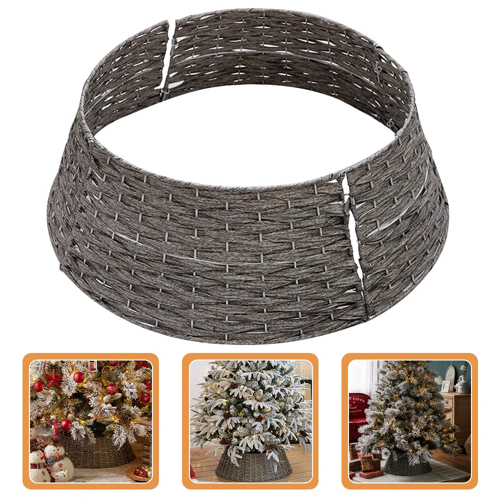 

Tree Stand Christmas Fence Xmas Decorations Collar Skirt Skirts Farmhouse Collars Artificial Trees Stands Swivel base