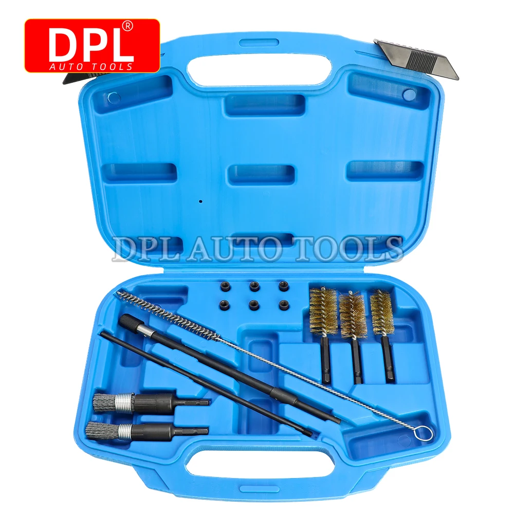 Diesel Fuel Injector Seat Cleaner Set Washing Cleaner Bristle Kit Cleaning Brushes Auto Repair Tools Car Cleaning Tool diesel injector cleaner kit