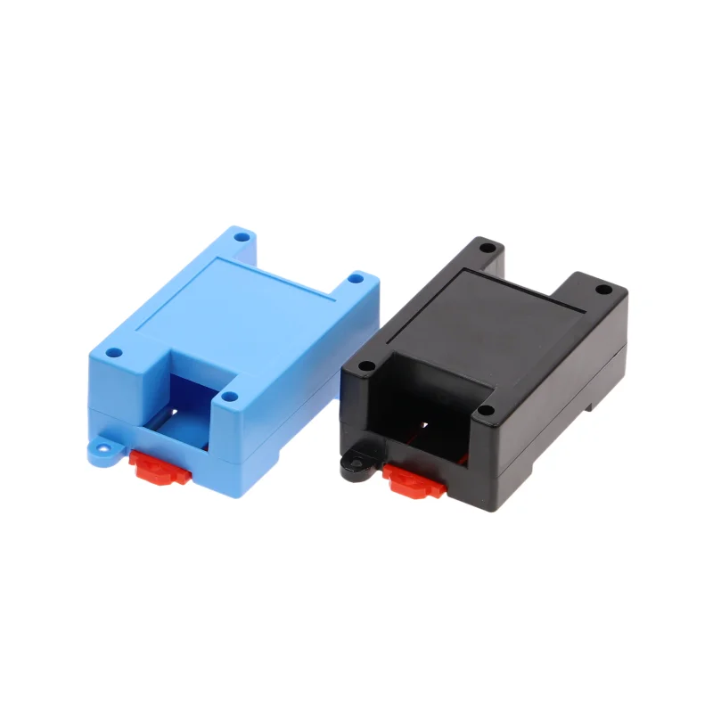 DIN Rail PLC Electrical Shell Safety Barrier Isolation Module Plastic Shell 3-49 82x54x32mm Project Box Industrial Control Box electronic enclosure case electrical box