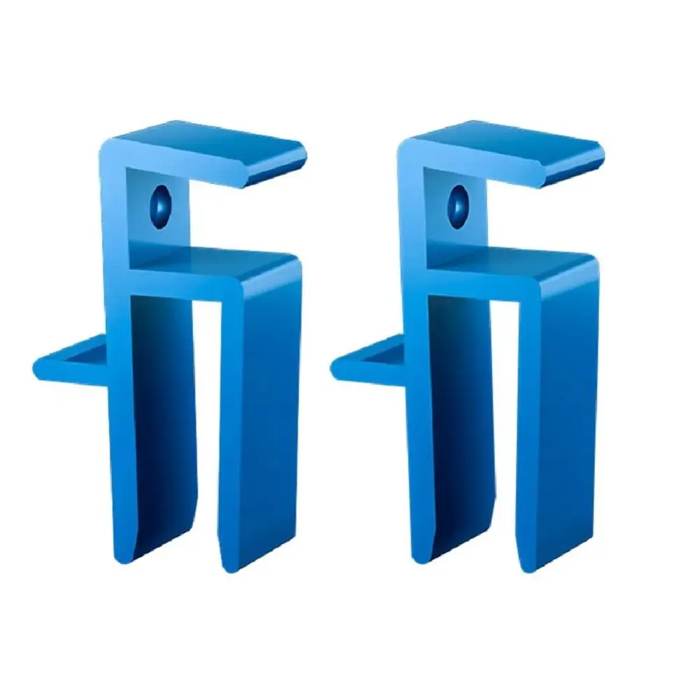 Set di attrezzi per chiusura armadi in plastica blu/nero, con clip di fissaggio a posizionamento rapido per allineamento pannelli e bloccaggio stabile - immagine 5