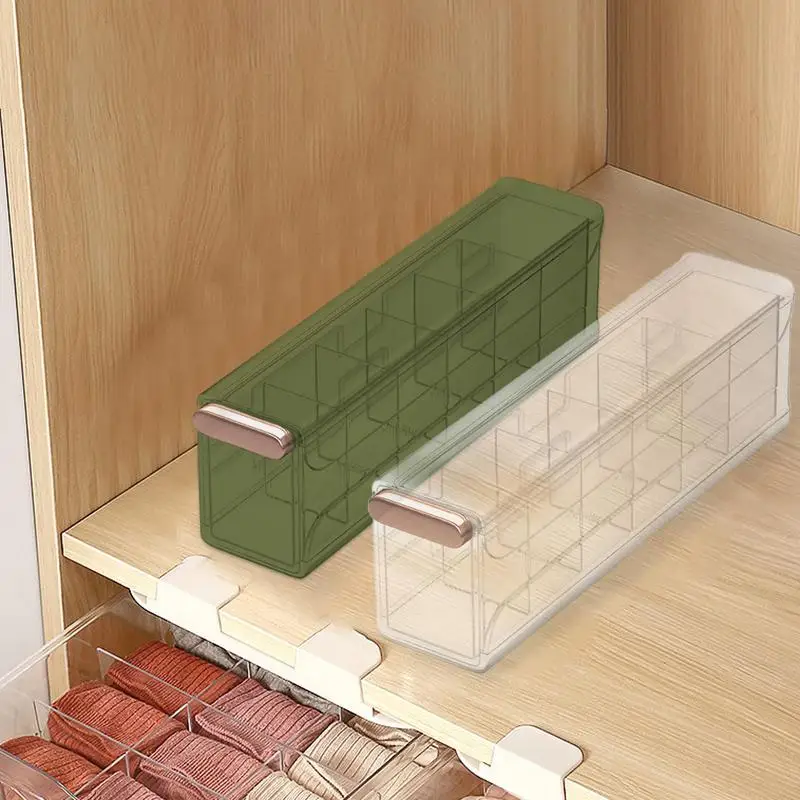 

Underwear Organize Self Adhesive Transparent Large Capacity Household Storage Drawer For Home Wall Glass Board Metal Wardrobe
