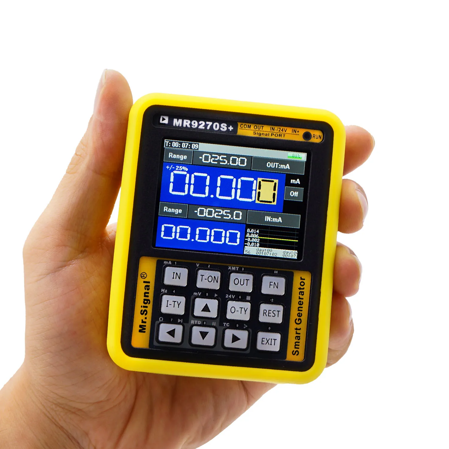 MR9270S+,4-20MA Signal Generator Calibrate Current Voltage PT100 Thermocouple Pressure Transmitter Logger PID Frequency Handheld 5