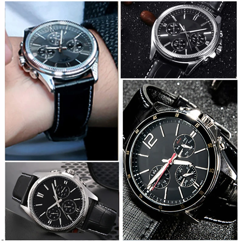 Premium Cowhide Leather Watch Strap - Business Style Bracelet, Available in 18mm, 20mm, 22mm