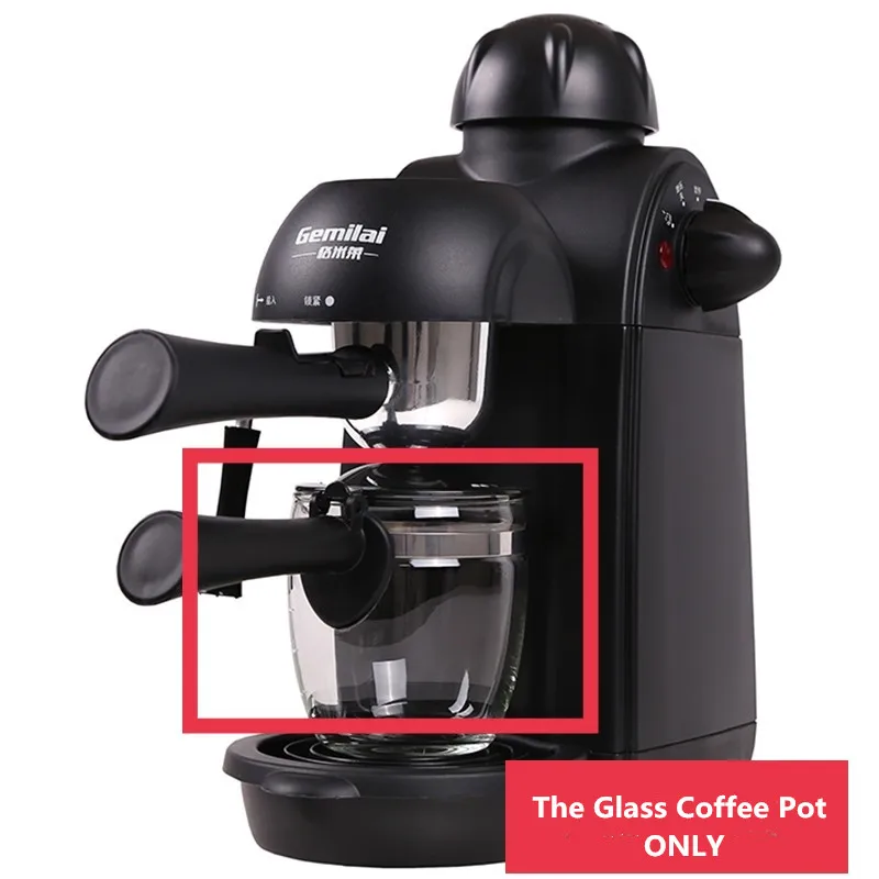Spare Part Glass Pot Handle Portafilte for Gemilai CRM2008/2001/2002 Coffee Maker Accessorry Household Machine coffee maker