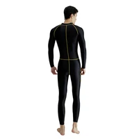 AMORESY Men's Tracksuits Sets Tops Leggings Shiny Glossy Sports Fitness Running Overall Catsuits All-purpose Jumpsuits 2
