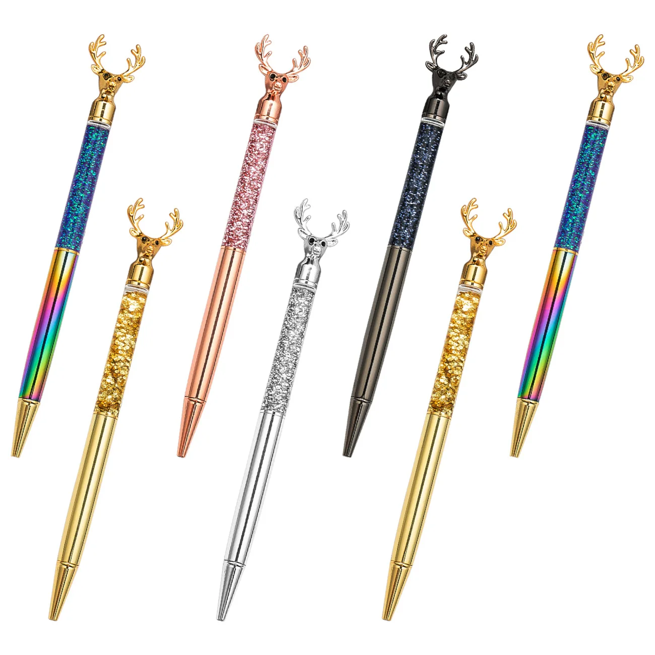 

Милая мультяшная ручка с головой оленя и кристаллами для письма учителя студенческие канцелярские принадлежности Школьные принадлежности металлическая шариковая ручка офисные аксессуары