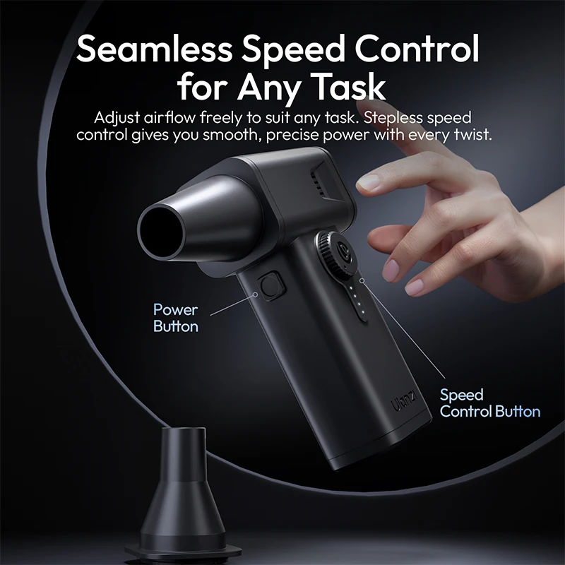 Ulanzi AD02 STORM Electric Air Duster II Photography Companion Home Cleaning Assistant Camping Must-Have Studio Livestreaming