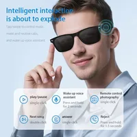 Lunettes intelligentes Bluetooth appel Sports de plein air casque AI Navigation vocale lentille photochromique étanche Anti-UV lunettes de soleil intelligentes 2