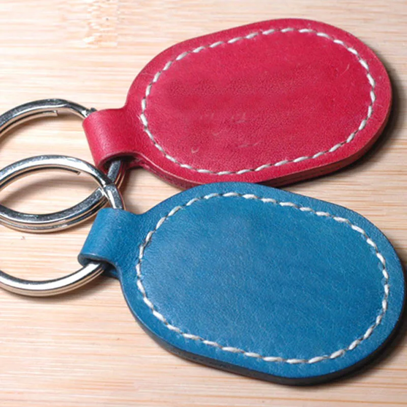 Japan Steel Blade DIY Stencil Leather Craft Key Ring Mould Dies Leathercraft Hand Punch Tool Template with Punc Hole 135x40mm