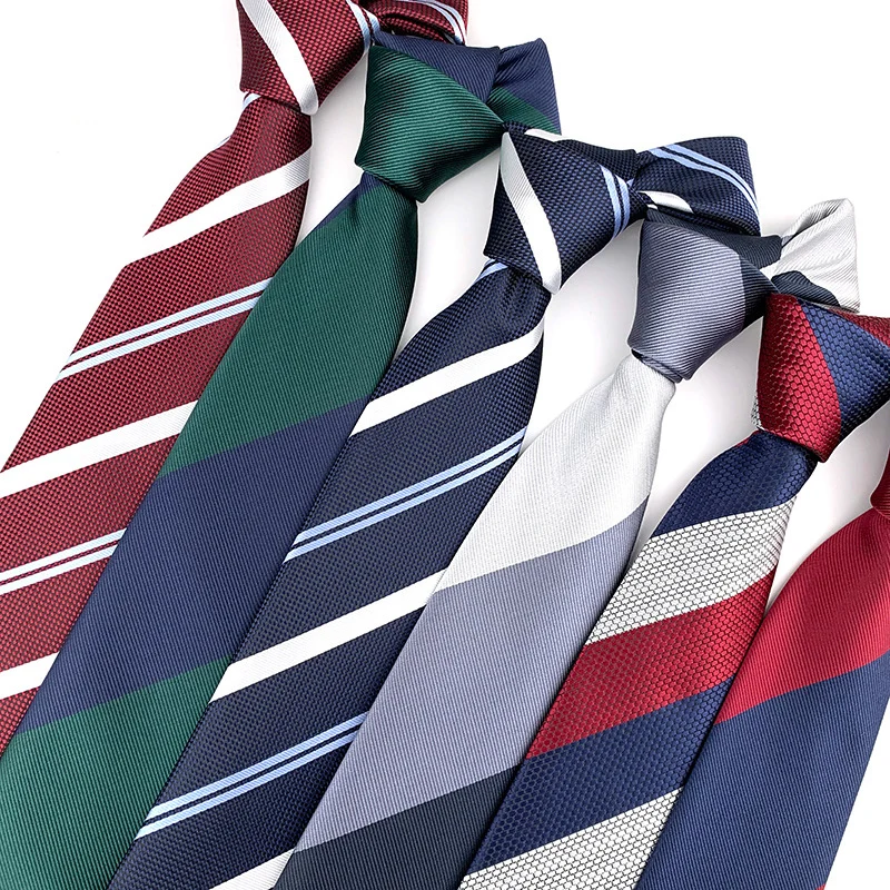 

New Men Ties Silk Handmade Necktie Striped Stripes Ascot Gravatas Luxe Pour Corbatas Para Hombre Neck Tie Accessories