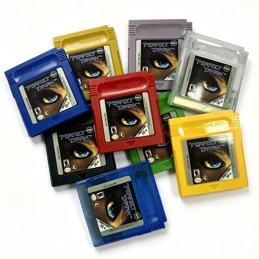 Rewritable Game Cartridge with Battery in 9 Colorful Shells - USA Edition