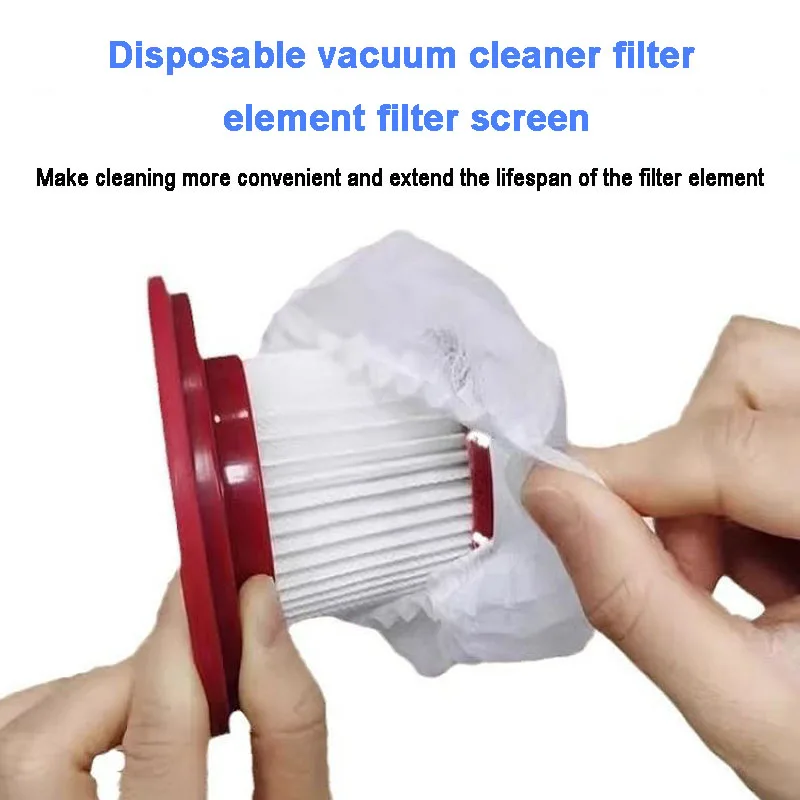 20pcs Disposable Vacuum Filter Element, Non-Washable Non-Woven Handheld Vac Net Cover & Protective Cover