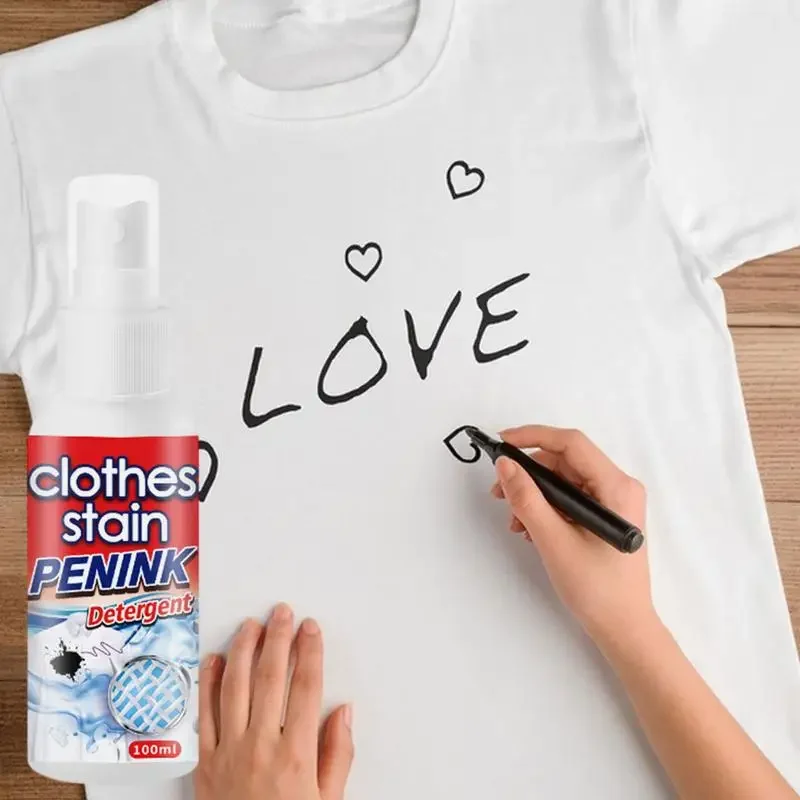 Clothes Stain Remover 100ml Ink Remover Spray Ink Marker Carpets Instant Spot For Fabric Clothes Carpet Laundry stain remover spray