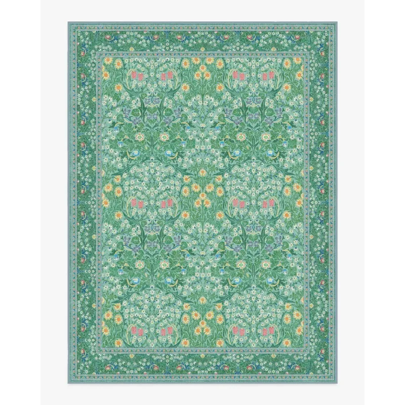 William Morris Owl Willow Nature Carpet Green Botanical Flower Animal Rug Modern Home Art Living Room Bedroom Decorative Carpet 5