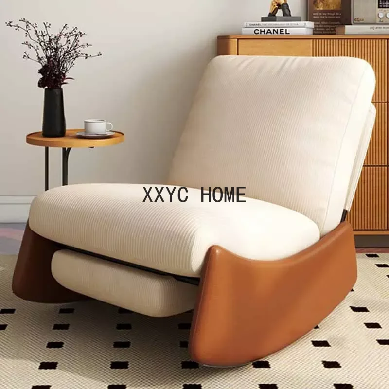 

Дизайнерские стулья для гостиной с подставкой для ног, роскошный напольный стул для чтения, удобные кресла с откидывающейся спинкой, домашние аксессуары