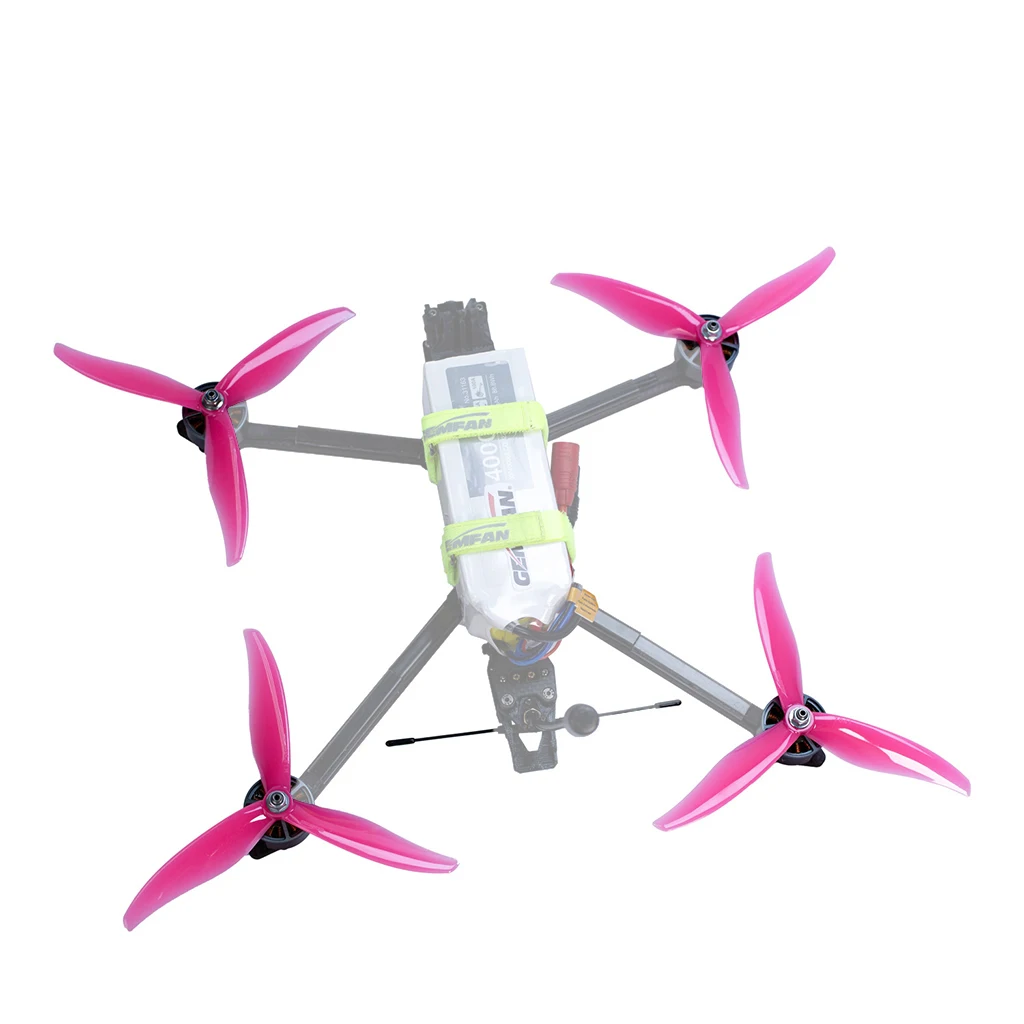 2Pairs 7041 Propeller 3-Leaves Plastic Prop Paddle Support for 2408 1100kv Motor For RC Drone Airplane Quandcopter Accessory