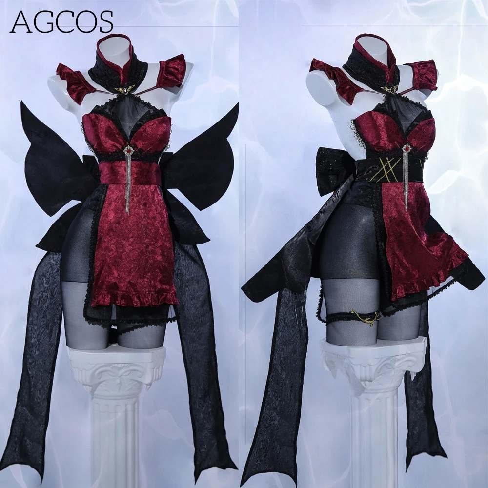 AGCOS 아주르 레인 ROC 차오 호 ROC 잉 스위, 새해 치파오 코스프레 코스튬, 여성 할로윈 섹시한 유니폼