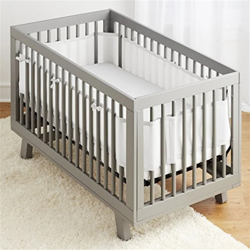 Bumper for Baby Bed Fence Cot Bumpers Bedding Accessories Child Room Decor Infant Knot Design Newborn Crib Cribs boys girls - 2