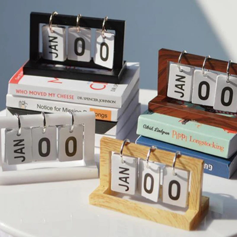 

Dollhouse Desk Calendar Miniature Simulation Furniture Model Decoration Accessories Toys For Kids