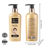 GLUTA WHITE Lotion corporelle au glutathion 275ml - Soin éclaircissant et hydratant pour la peau avec collagène pour peaux sèches, parfum longue durée 6