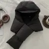 Down Hat And Scarf For Women Hooded Scarf For Women Windproof Thick Integrated Ear Protection Winter Hood Neck Warmer For Cold 2