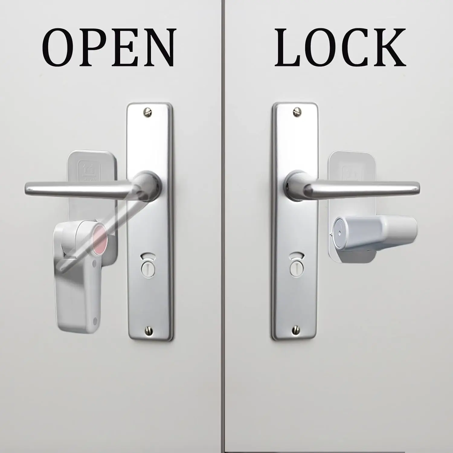Child Safety Locks Multi-Function Door Handle Oven Drawer Lock Easy Installation Versatile Protection for Home Security