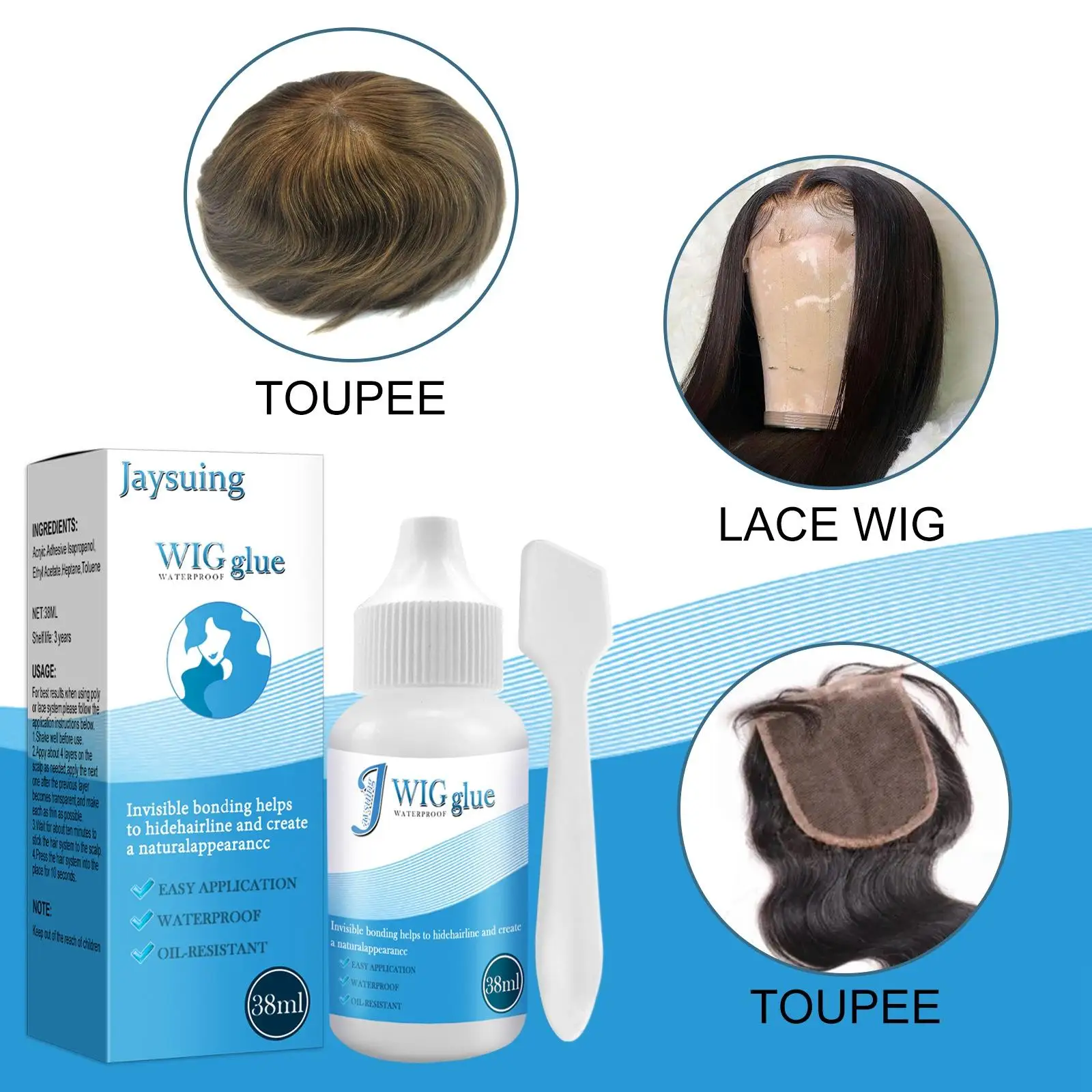 Wig Glue Invisible Bonding Glue Hair Replacement Adhesive - Temu Australia