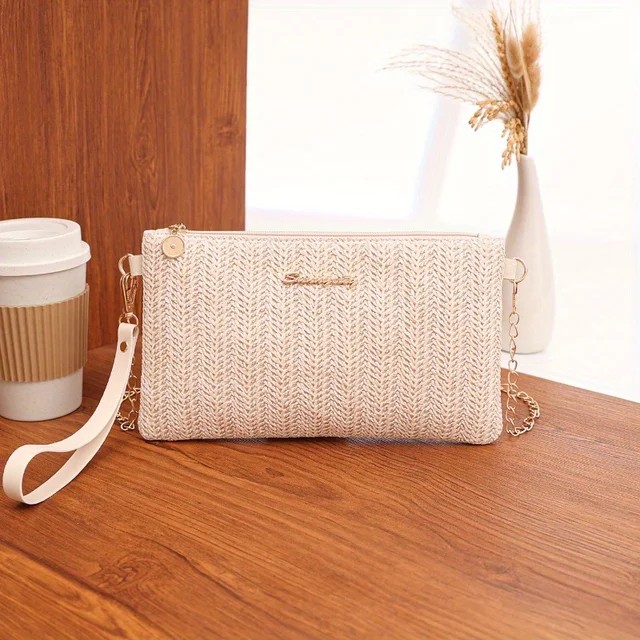 3 colors new exquisite versatile women's bag, large-capacity exquisite clutch bag, casual removable chain shoulder strap exquisi