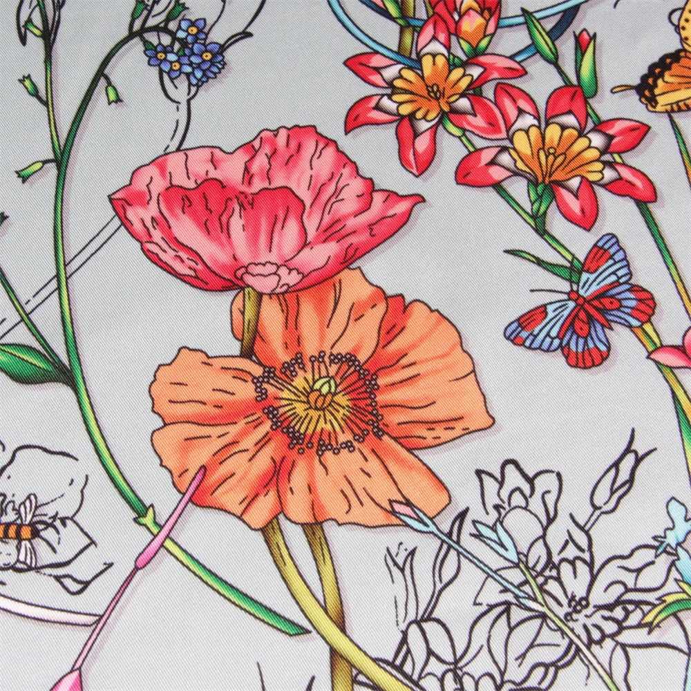 Printed Silk Square Scarf 4