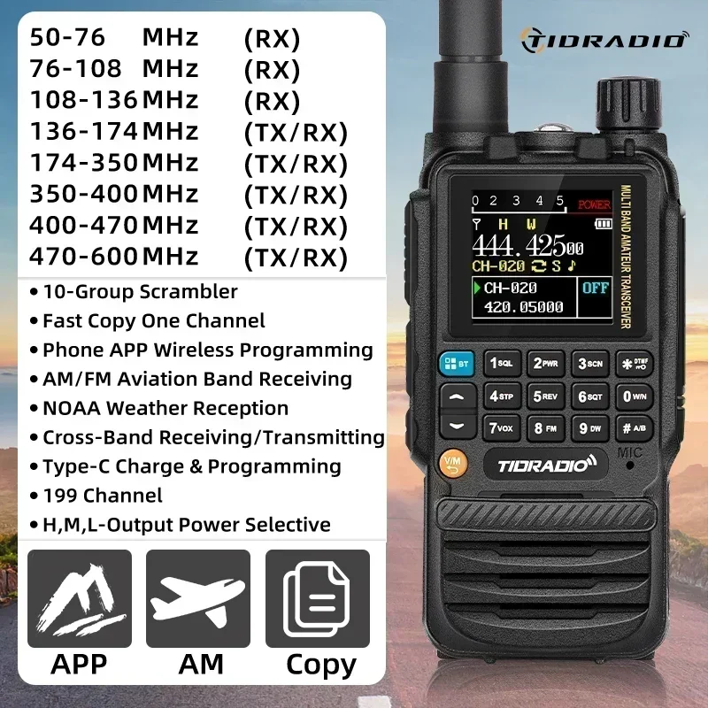 TIDRADIO H3 長距離トランシーバー ワイヤレス プログラミング