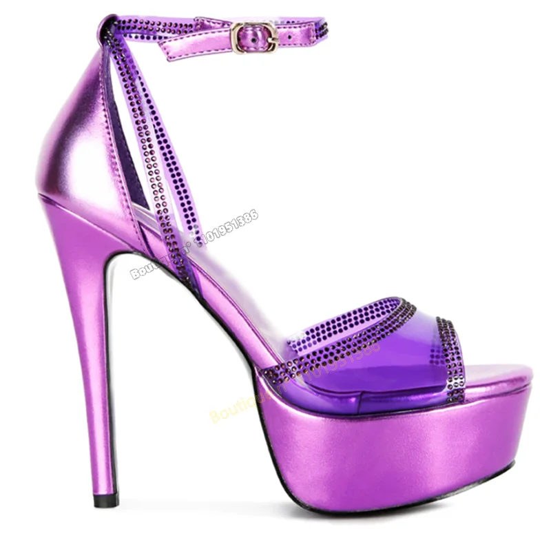 Сандалии Женские однотонные на платформе