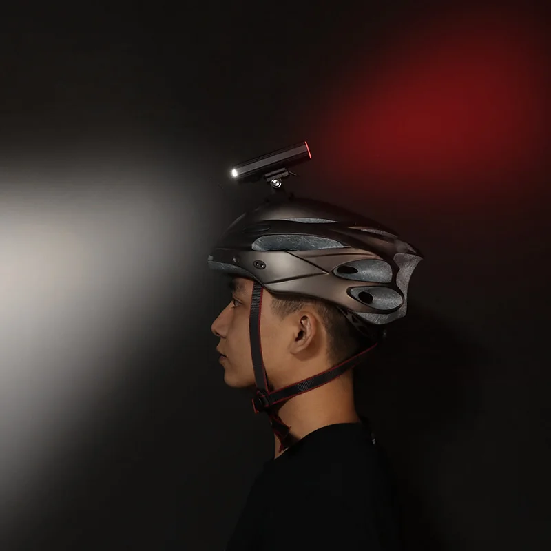 Gaciron V20CH-600 rower lampka na kask przednie światła i tylne światła 2 w 1 projekt 600 lumenów rower ładowany na USB światła jazda na rowerze