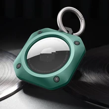 

Compatible with Apple AirTag Case Keychain TPU + PC Skin Protector Cover for Accessories Key-Ring Dog or Cat Collar Finder GPS