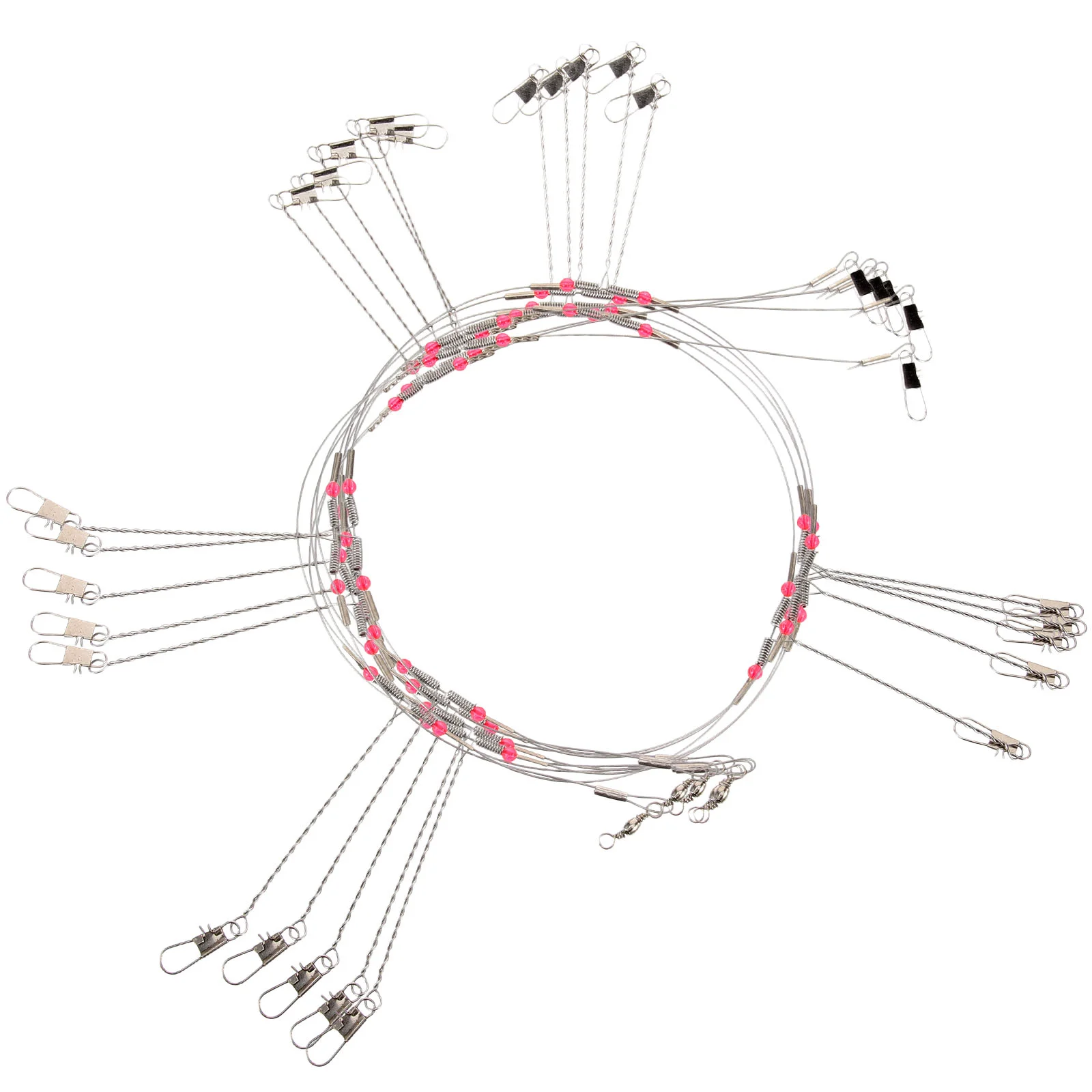 Fishing Hook soft Stainless Steeel Wire sea Fishing Wire Balance Tandem Hook Fish Wire tracing Fishing accessories anti-winding