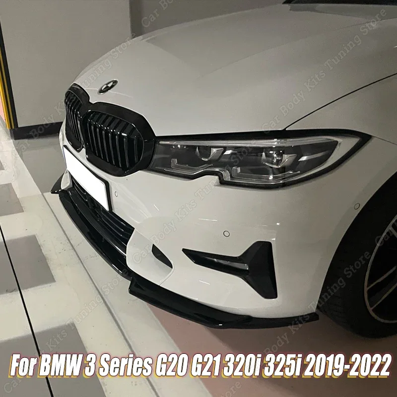 

Для BMW 3 серии G20 G21 автомобильный передний бампер сплиттер губа спойлер диффузор Защита корпуса комплект крышки 320i 325i 2019-2022 аксессуары