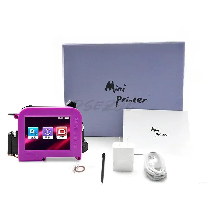 Mini Inkjet Printers and Portable Handheld Barcode Printers Are Used for Printing Text QR Codes Batch Numbers and Dates